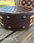Tribeca Leather Checkered Canteen Purse