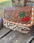 Lucky Charm Leather and Cowhide Purse