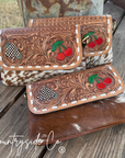 Lucky Charm Leather and Cowhide Purse