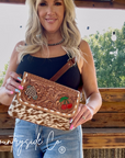 Lucky Charm Leather and Cowhide Purse