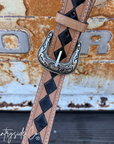 Wild West Leather Checkered Purse Strap