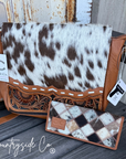 Magdalene Concealed Carry Cowhide Purse and Wallet BUNDLE
