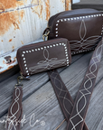 Boot Stitch Leather Purse and Wallet BUNDLE