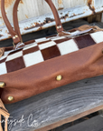 Canyon Check Cowhide Concealed Carry Purse