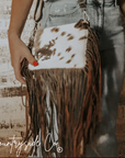 Cowboy Fringe Cowhide Handbag
