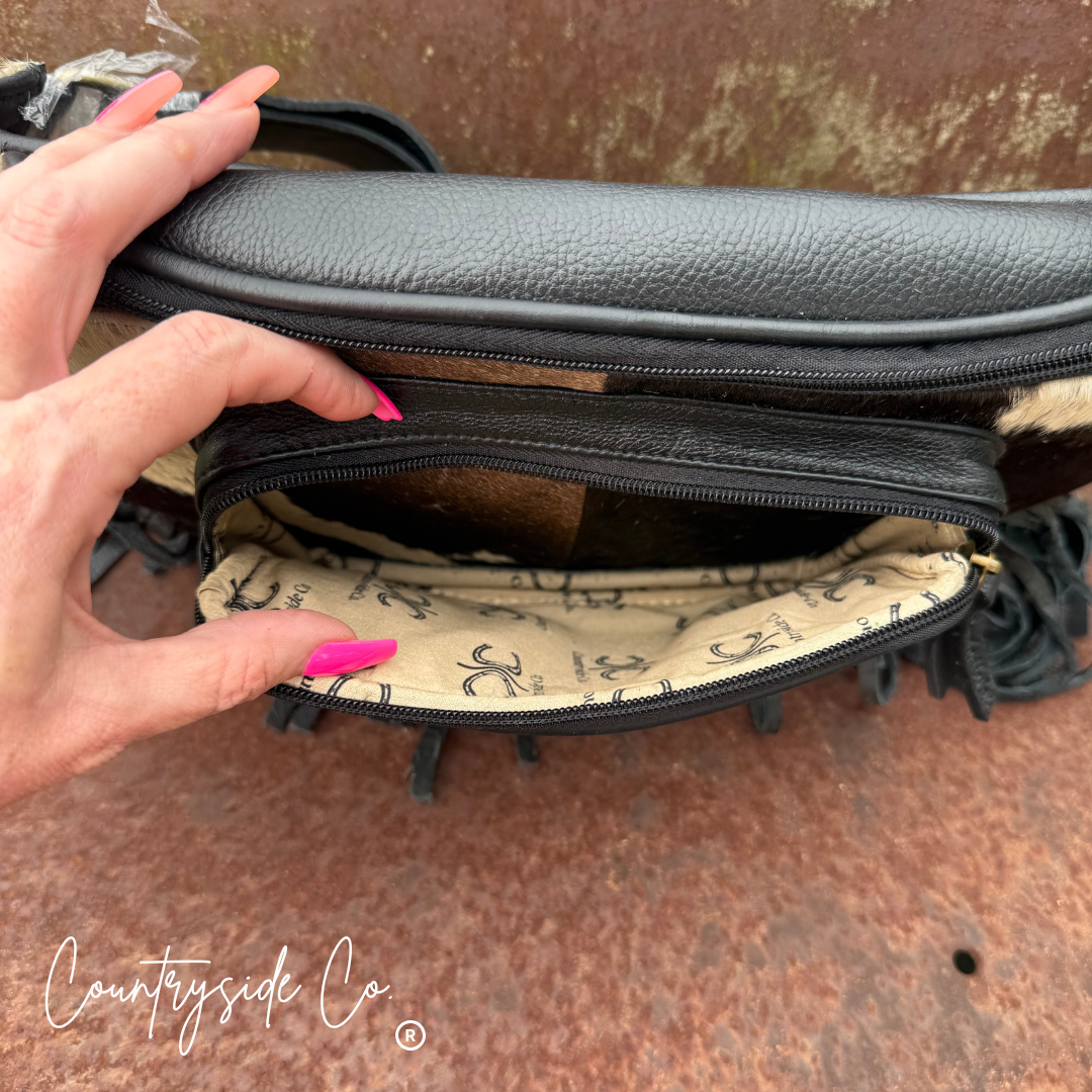 Austin Cowhide Sling Festival Bag by Countryside Co.