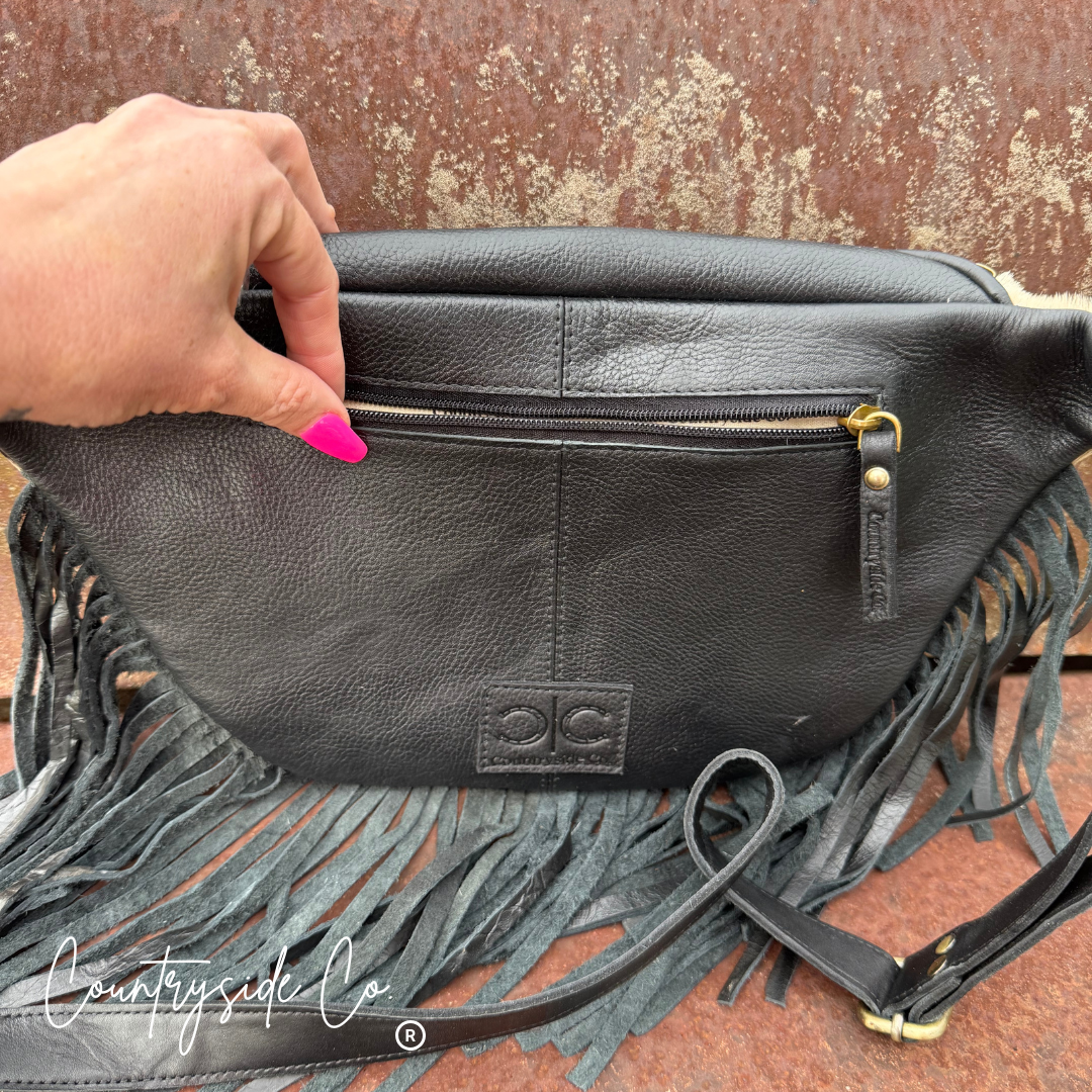 Austin Cowhide Sling Festival Bag by Countryside Co.