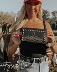 Boot Stitch Leather Wallet Wristlet by Countryside Co.