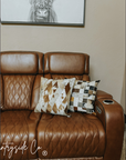 Diamond Cowhide Throw Pillow Cover