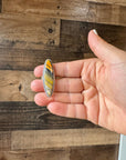 Long Ring - size 8 - sterling silver with bumblebee jasper