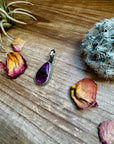 Teardrop Pendant - Purple Spiny & Sterling Silver option 2
