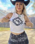 Aztec Bronc Cropped Tank