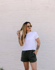 The Cowgirl Club Short in Olive