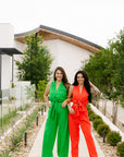 The Jemma Jumpsuit in Red