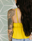 The Cora Top in Chartreuse