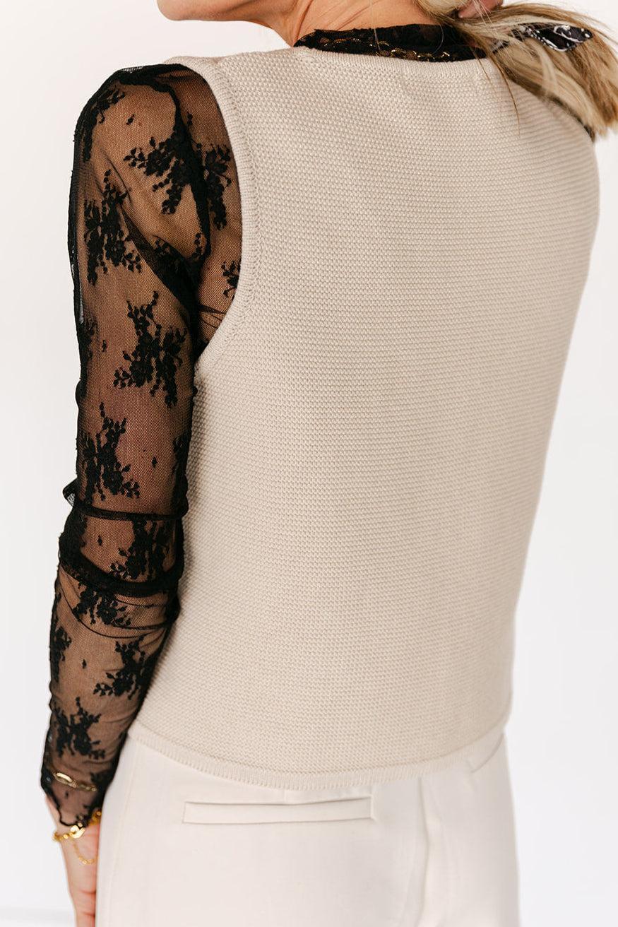 The Raelyn Lace Top in Black