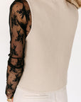 The Raelyn Lace Top in Black