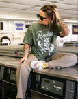 The Bronc Tee in Moss
