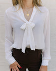 The Claire Classic Top in White