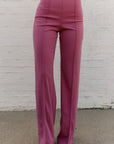 The Zoey Flare Trouser in Marsala
