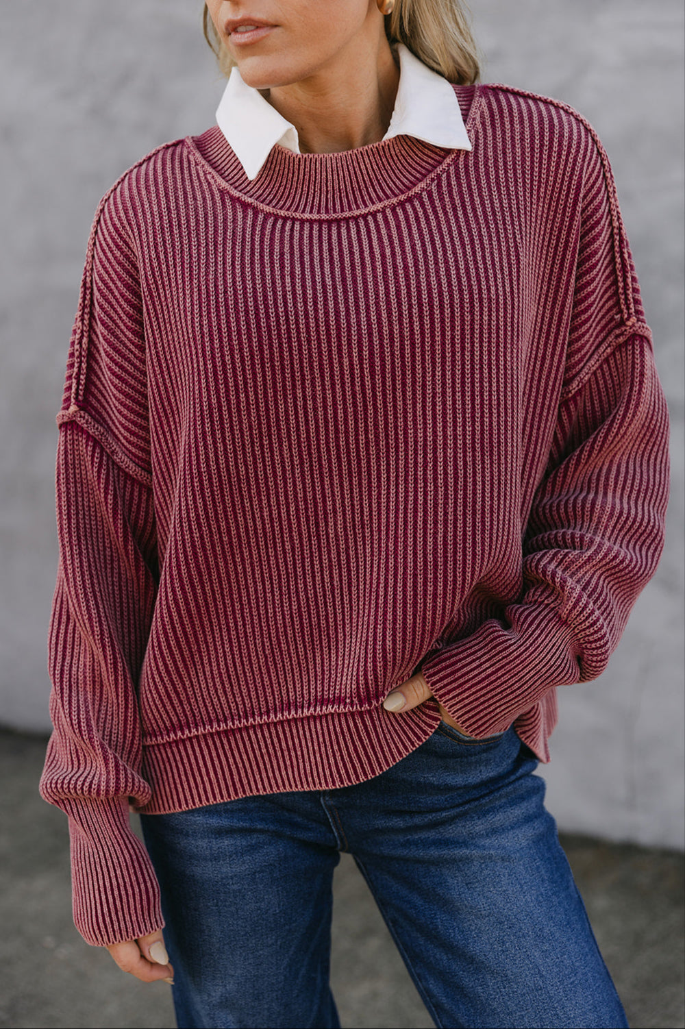 The Riana Oversized Cropped Sweater