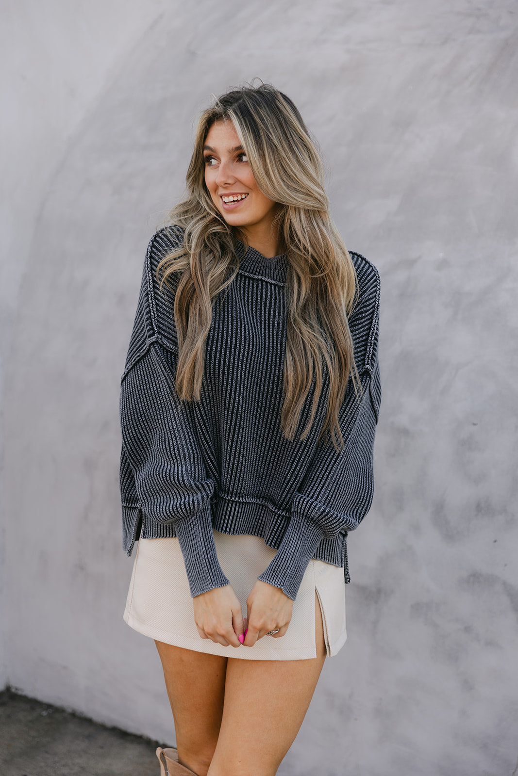 The Riana Oversized Cropped Sweater