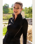 Black and Silver Riding Shirt