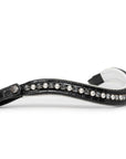 The Harlow Black Rolled Leather Double Bridle