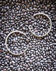 June Stud Bubble Hoop Fashion Earring - Silver