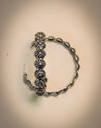 Bailey Stud Hoop Fashion Earring - Silver