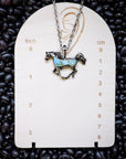 Bluebelle Horse Pendant Fashion Necklace