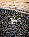 Bluebelle Horse Pendant Fashion Necklace