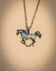 Bluebelle Horse Pendant Fashion Necklace