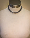 Wesley Navajo Style Pearl Layered Fashion Choker Necklace - Natural