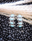 Houston Bubble Stud Hoop Fashion Earring - Silver