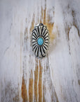 Sage Blossom Cuff Fashion Ring