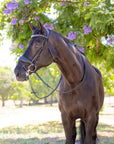 Doc Marten Black Leather Snaffle Bridle with Removable Flash