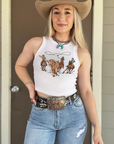 Cowboys Cropped Tank
