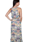 Beaded Neck Line Maxi Dress - E24