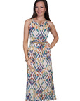 Beaded Neck Line Maxi Dress - E24