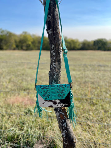 Tooled In Turquoise Crossbody