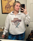 Cowboy Skeleton Quarter Zip