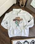 Cowboy Skeleton Quarter Zip