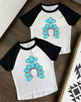 Turquoise Squash Baby Tee