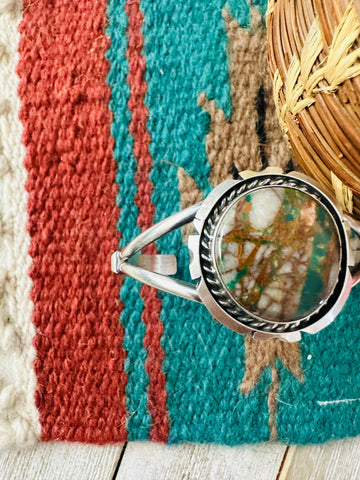 Navajo Sterling Silver & Royston Turquoise Cuff Bracelet