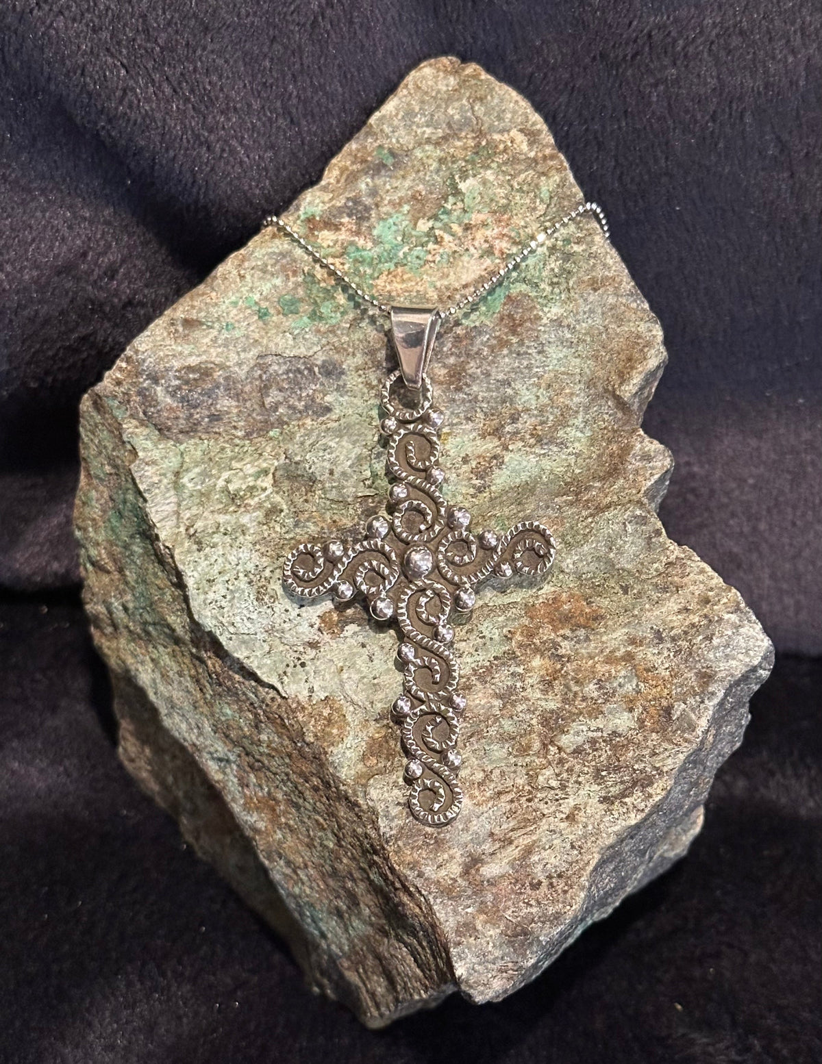 Vintage Oxidized Cross