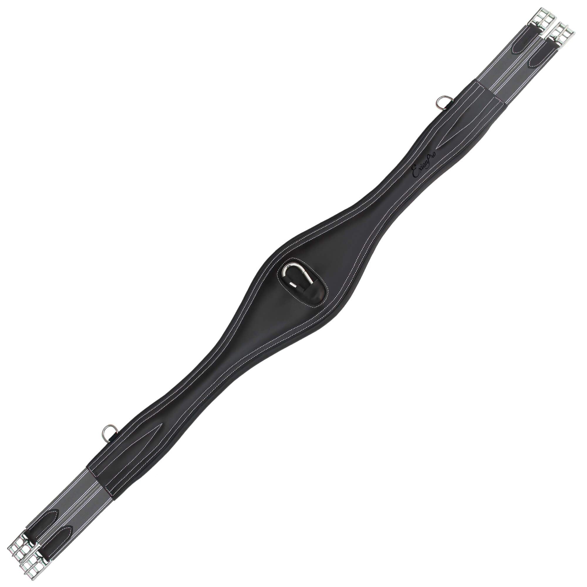 ExionPro &#39;Snap&#39; Over Lay Girth - Grey Elastic with White Lines