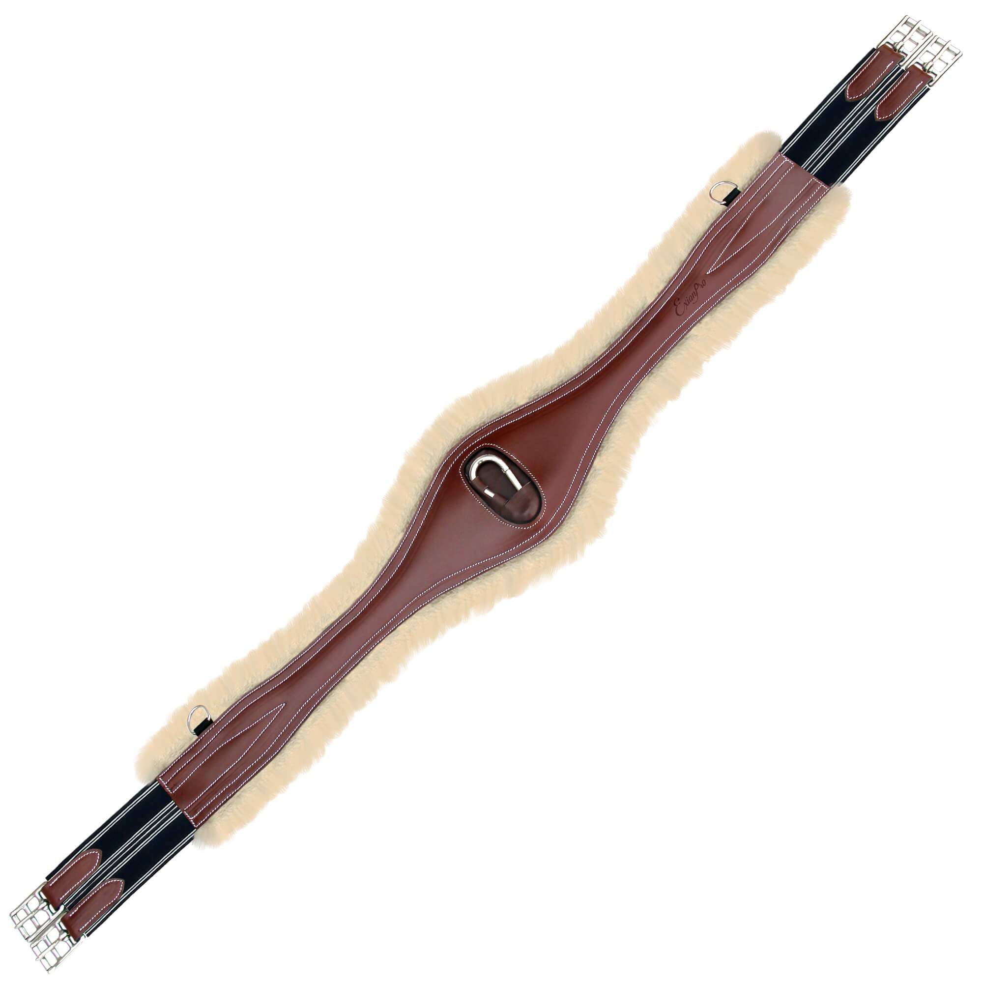 ExionPro &#39;Snap&#39; Over Lay Girth - Navy Blue Elastic with White Lines