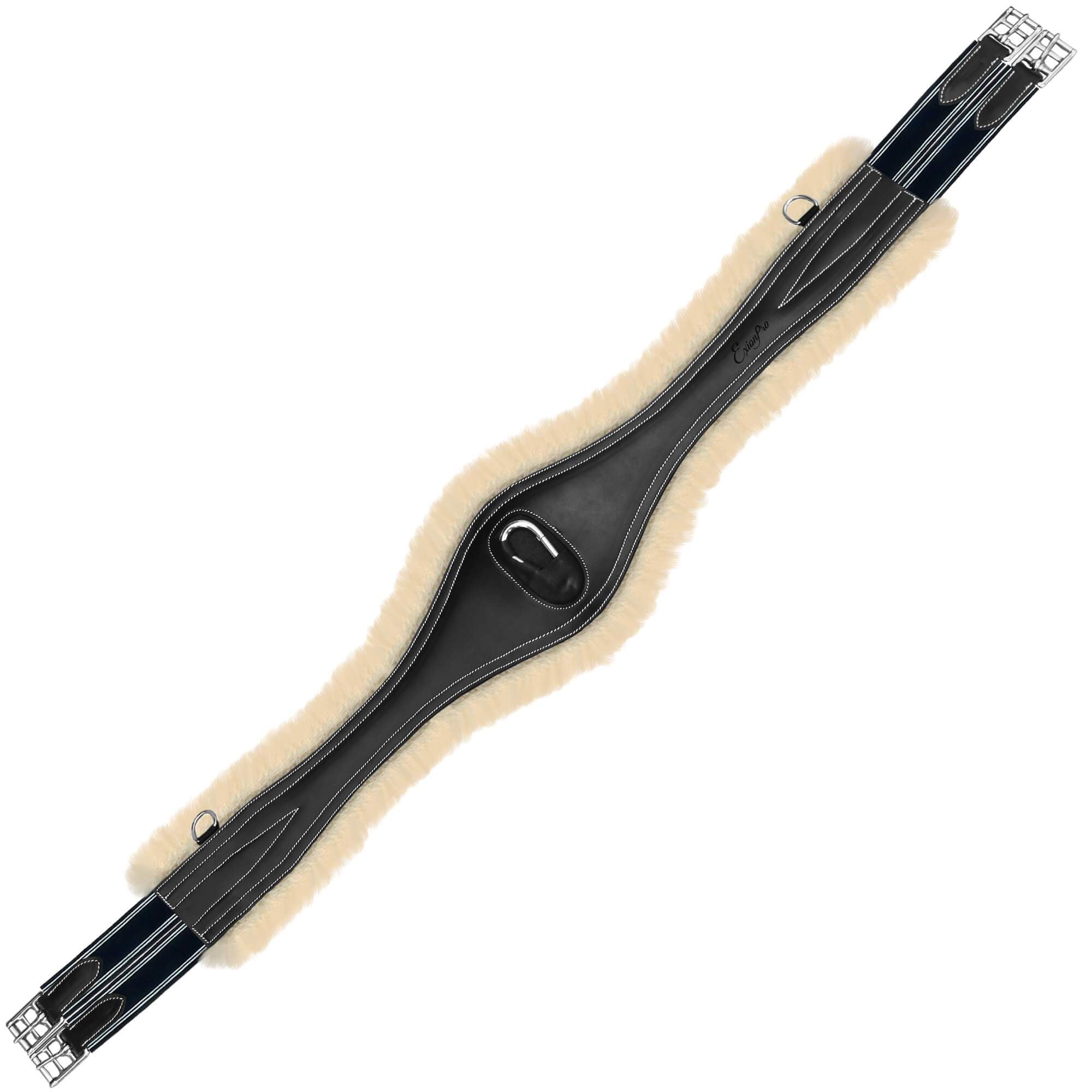 ExionPro &#39;Snap&#39; Over Lay Girth - Navy Blue Elastic with White Lines