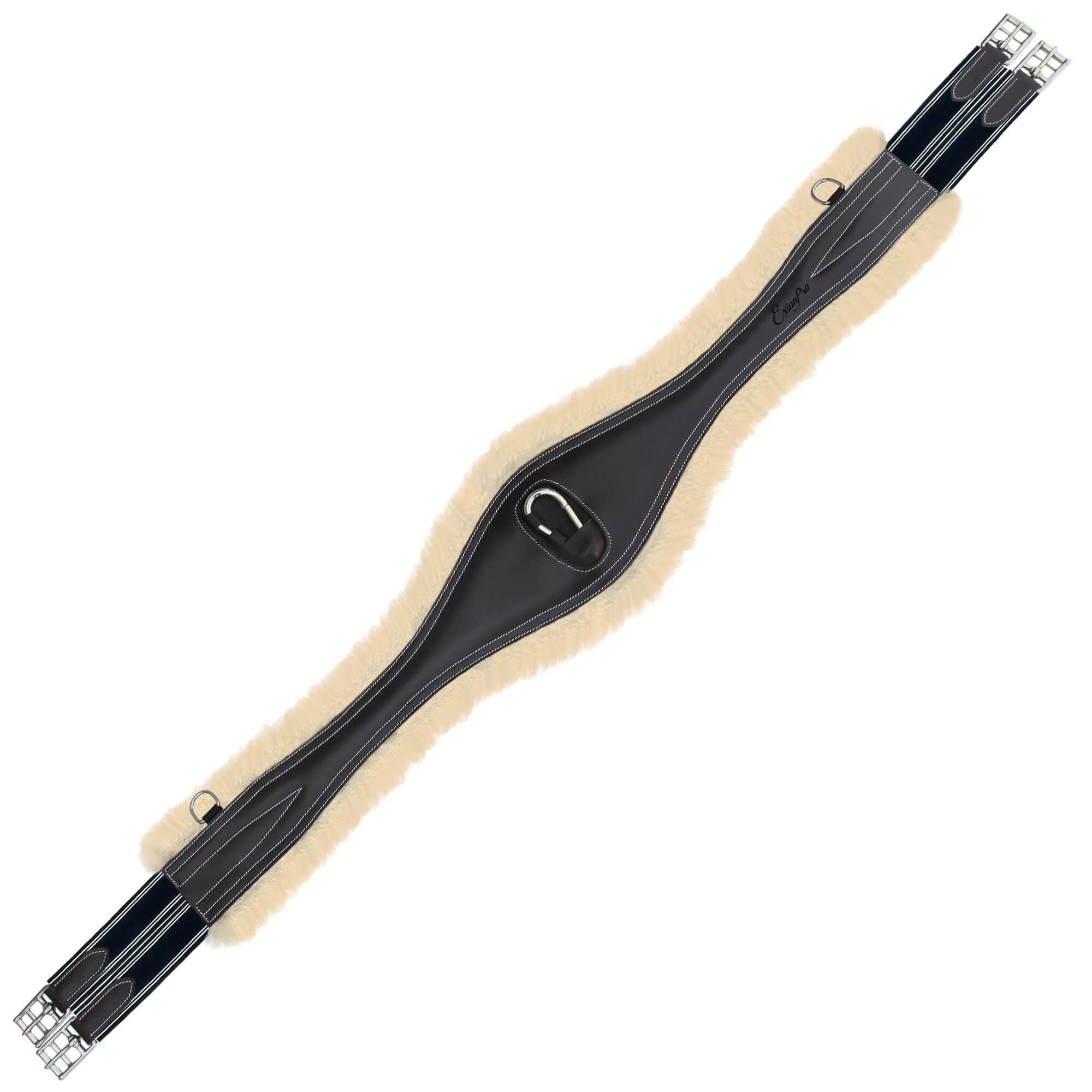 ExionPro &#39;Snap&#39; Over Lay Girth - Navy Blue Elastic with White Lines